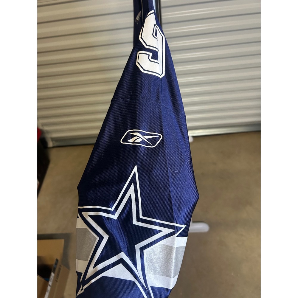 Reebok Jersey Mens L Navy Tony Romo Dallas Cowboys NFL Equipment Authentic Mesh - Picture 10 of 11